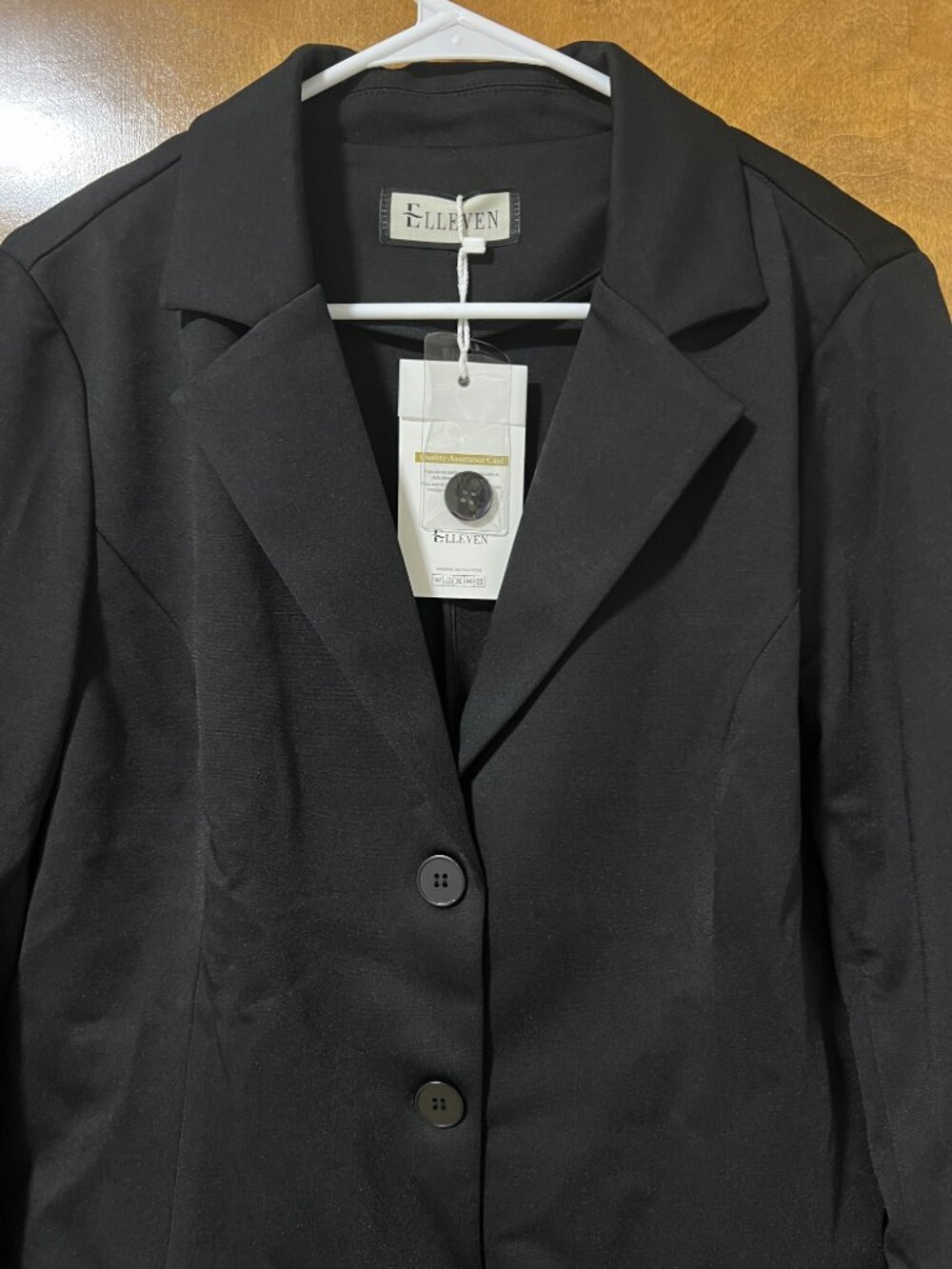 Black Blazer Stretch Slim Fit Suit Jacket Size XL - Picture 4 of 9